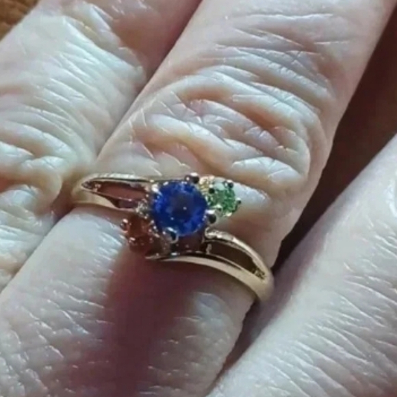 💙🌹Gold-plated Mother's ring. yellow - Picture 1 of 8